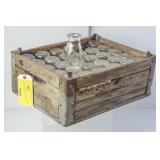 Biltmore 24 Cell Wood Crate & 1/2 Pint Bottles