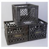3 Biltmore Dairy Farms Plastic Milk Crates