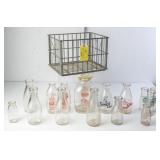 Carolina Dairy Wire Crate w/NC Dairy Bottles