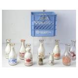 Coburg Dairy Milk Crate with Western Milk Bottles