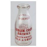 Dublin Coop Dairies War Bond Pint Milk Bottle