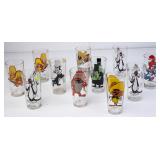 Lot of 11 Pepsi Warner Bros Character Glasses