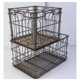 2 Sealtest Wire Milk Crates