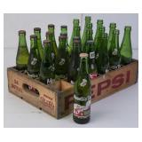 Pepsi 24 Cell Wood Crate with Mt Dew Bottles