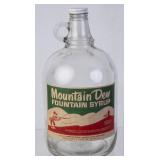 Mountain Dew Gallon Syrup Bottle
