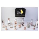 Lot of New York Clear Milk Bottles