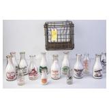Yadkin Valley Wire Crate w/Western Milk Bottles