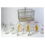 Biltmore Wire Crate w/Kalmia & NC Milk Bottles