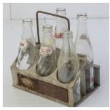 6 Pack Metal Carrier w/Pepsi Bottles