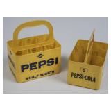 2 Pepsi Yellow Plastic 16 oz 6 Pack Carriers