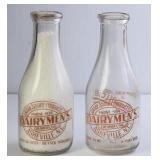 2 Dairymen Creamery, Asheville, NC Milk Botttles