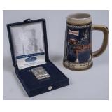 Anheuser-Busch/Budweiser Stein and Match Safe