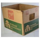 7up Wax Coated Cardboard Crate
