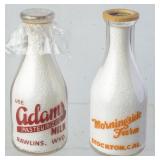 Lot of West Coast Milk Bottles