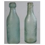 Coca-Cola Embossed Straight Side Green Bottle