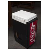 Coca-Cola Store Plastic Cooler Display and a