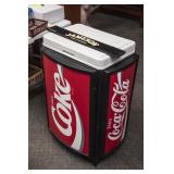 Coca-Cola Store Plastic Cooler Display and a