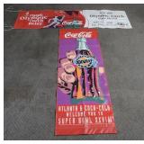 2 Large Coca-Cola Banners