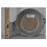 Stoneware Server, Wheat Glaze, Signed, Handles.