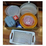 Plastic Bundle, Steamer, Strainer, 2 Large Contain