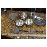 Kitchen Bundle, Bowls, Strainers, Steamer, Server.