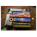 Kitchen Paper, Wrap, Baggies, String.