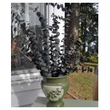 Green Vase With Installation.