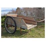 Wheel Barrow, Wood And Metal Construction.