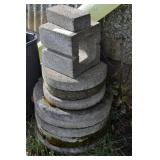 Stack Of Pavers And Blocks.