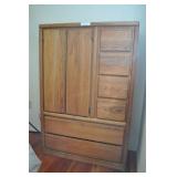 Solid Wood Dresser Closet, Light Oak 38x16x56"