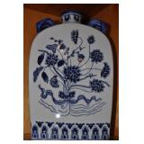 Blue And White Porcelain Flask Vase