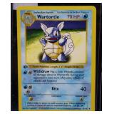 Wartortle Pokemon Card, 1999 First Edition.