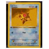 Staryu Pokemon Card, 1999 First Edition.