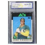 Jose Canseco 1986 Topps Rookie, #20-t, Mt 10