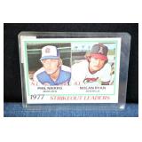 Nolan Ryan/phil Niekro 1977 Strikeout Leaders 