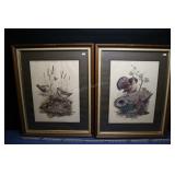 2 Bird Prints By J. Lockhart
