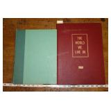 2 Books,PictorialTravel Atlas Of Scenic America