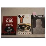 3 Books - Beowulf, How To Tell If Your Cat Is Plot