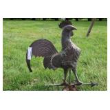 Copper Rooster Weathervane 18"