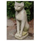 Bastet Eqyptian Cat Goddess, Cement Statue 24"
