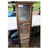 Antique Mirror With Gesso Frame