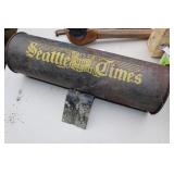 Vintage Seattle Times Newspaper Box.