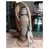 Vintage Lamp Light, Bent Wood Handle