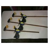 3 Quick Grip Clamps, 2 24", 1 18"