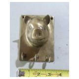 Brass Pig Key Holder