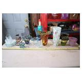 Collection Of Blown Glass Items.