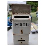 Vintage Metal Mail Chute