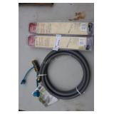 2 Replacement Gas Burners +lp Gas Hose