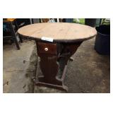 Drop Leaf Side Table, Solid Wood With Drawer.
