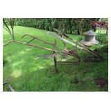 Pair Vintage Garden Tillers, Manual Power